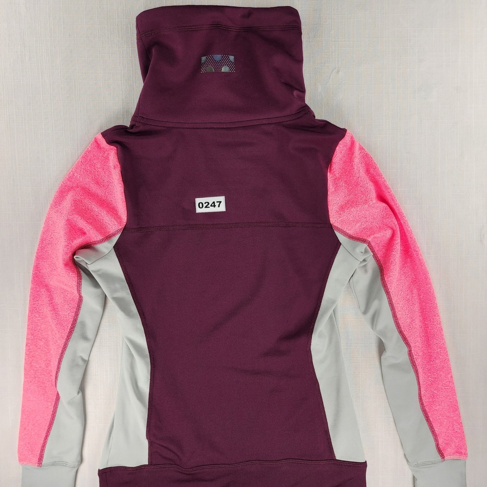 PINK Victoria's Secret Pullover Womens XS Burgundy Pink Colorblock Polyester - Picture 11 of 11